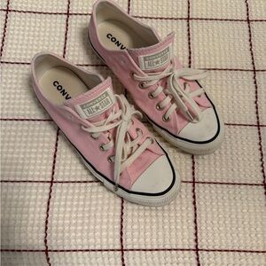 Converse Pink Canvas Sneakers